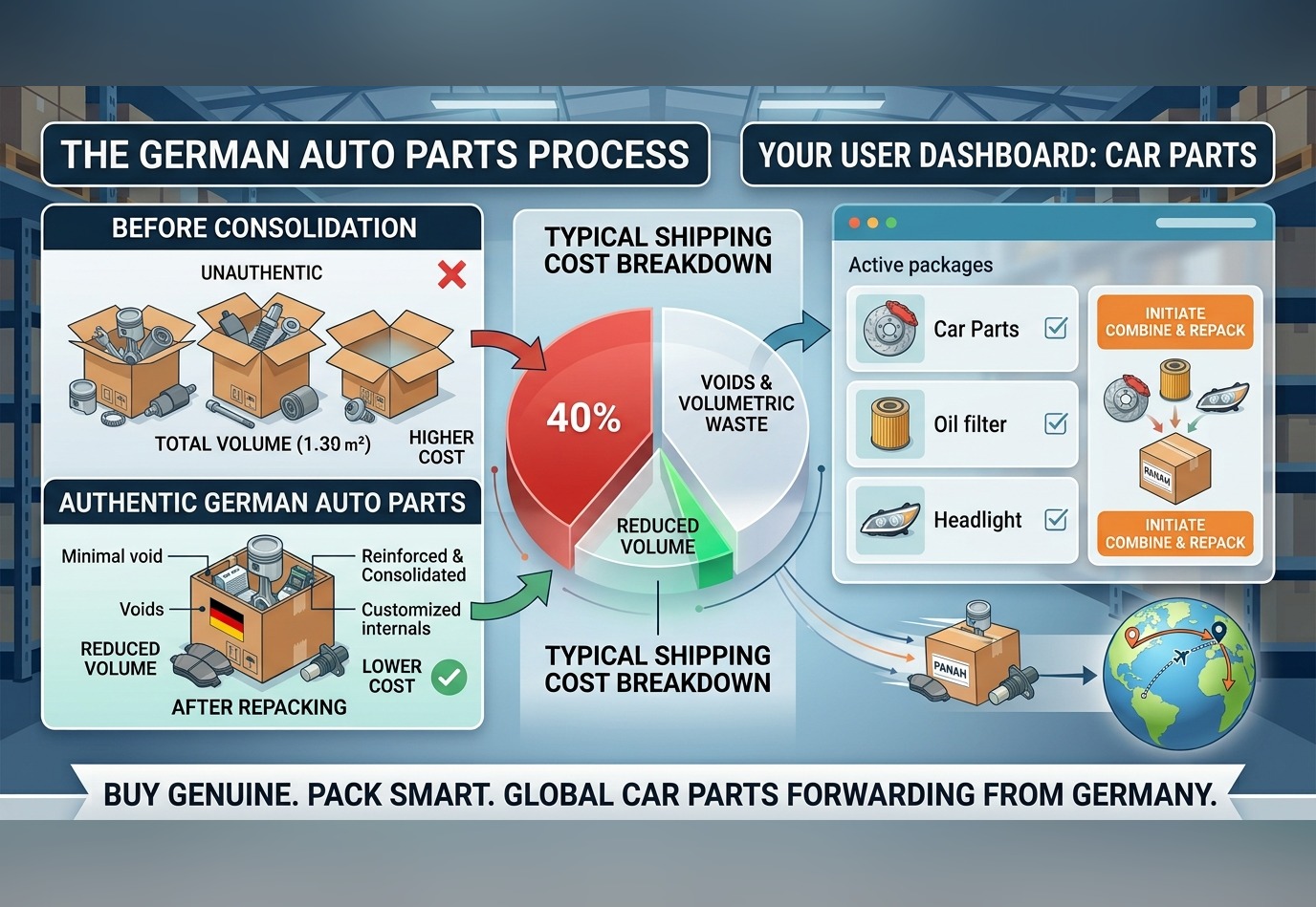 How to Buy Authentic German Auto Parts Online and Ship Them Worldwide